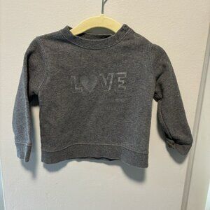 bonpoint 18 month love sweatshirt sparkle